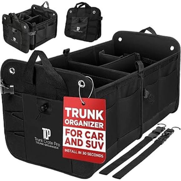 Trunk Organizer For Car, Suv, Truck | Premium Adjustable Multi Compartments - Picture 7 of 7